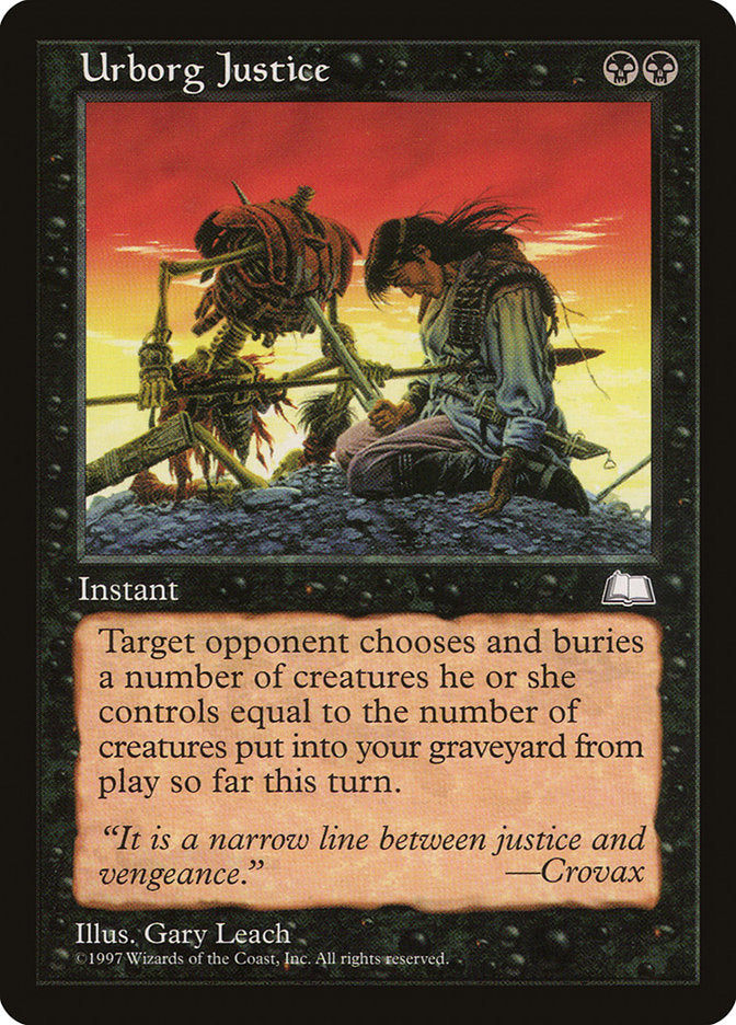 Urborg Justice [Weatherlight] | Card Merchant Takapuna