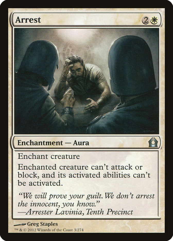 Arrest [Return to Ravnica] | Card Merchant Takapuna