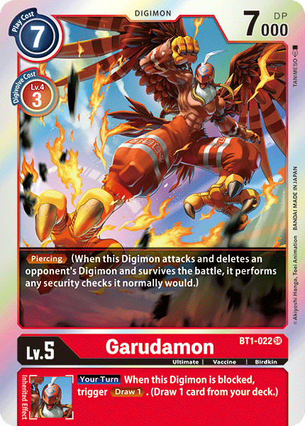 Garudamon [BT1-022] [Release Special Booster Ver.1.0] | Card Merchant Takapuna