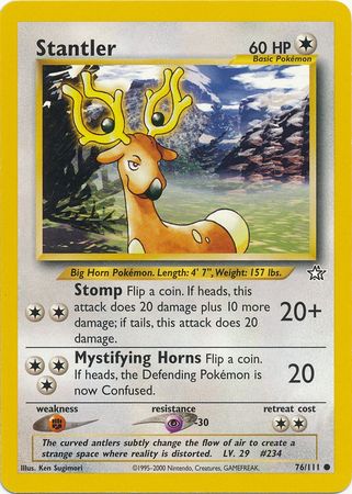 Stantler (76/111) [Neo Genesis Unlimited] | Card Merchant Takapuna