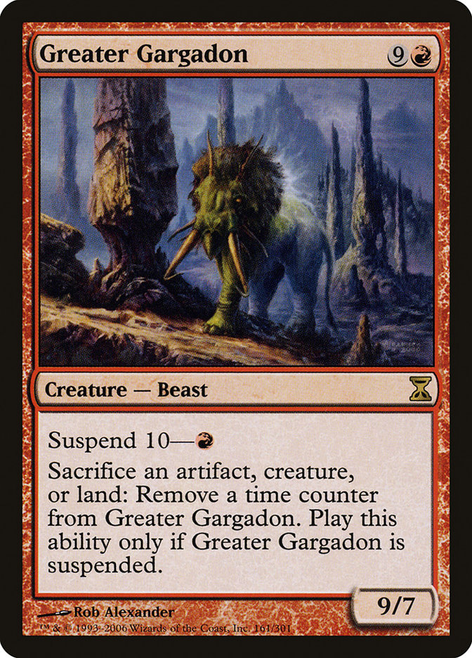 Greater Gargadon [Time Spiral] | Card Merchant Takapuna