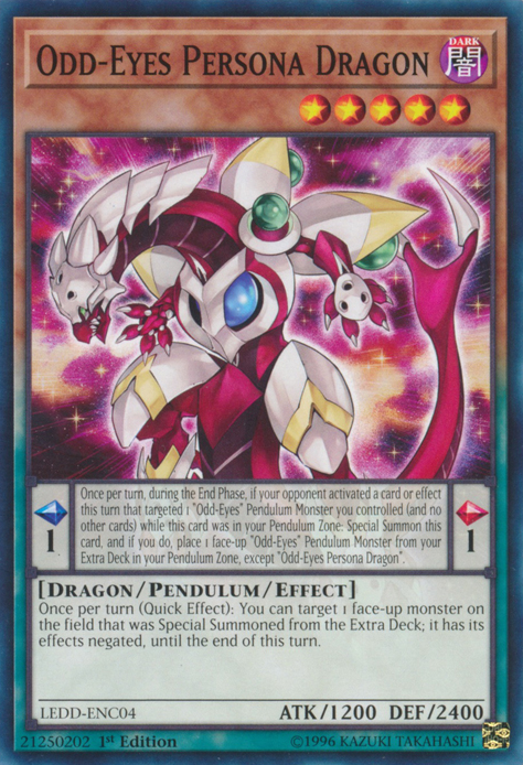 Odd-Eyes Persona Dragon [LEDD-ENC04] Common | Card Merchant Takapuna