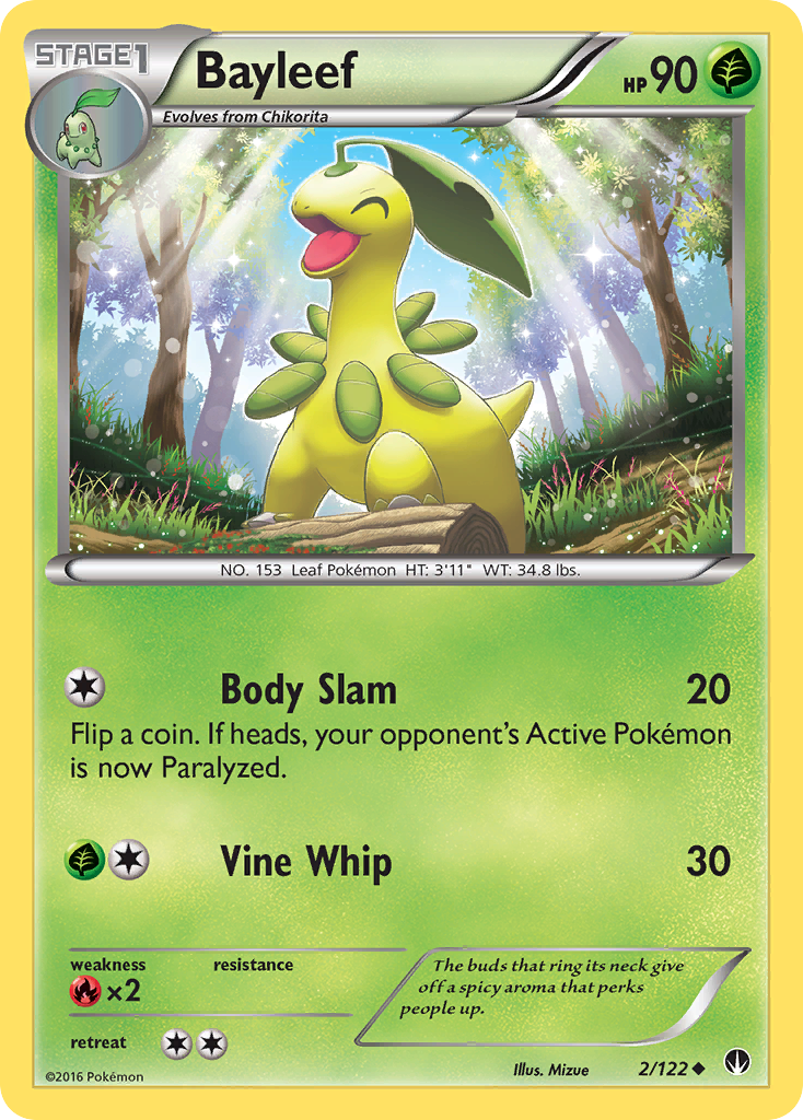 Bayleef (2/122) [XY: BREAKpoint] | Card Merchant Takapuna