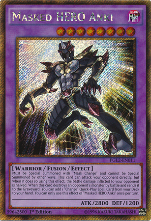 Masked HERO Anki [PGL2-EN011] Gold Secret Rare | Card Merchant Takapuna