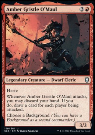 Amber Gristle O'Maul [Commander Legends: Battle for Baldur's Gate] | Card Merchant Takapuna