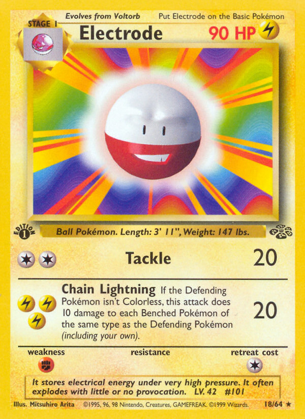 Electrode (18/64) [Jungle 1st Edition] | Card Merchant Takapuna