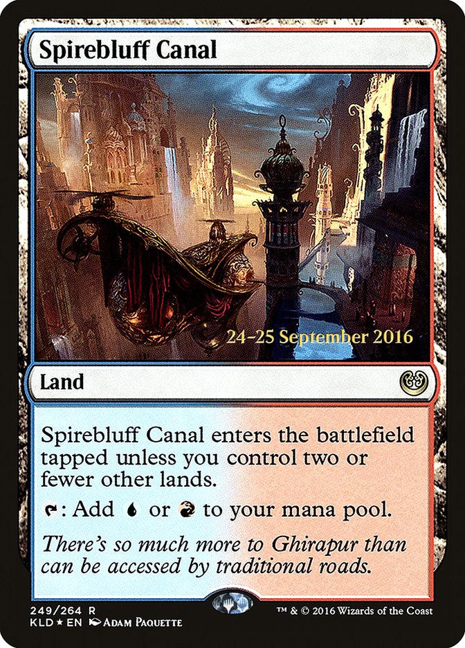 Spirebluff Canal [Kaladesh Prerelease Promos] | Card Merchant Takapuna