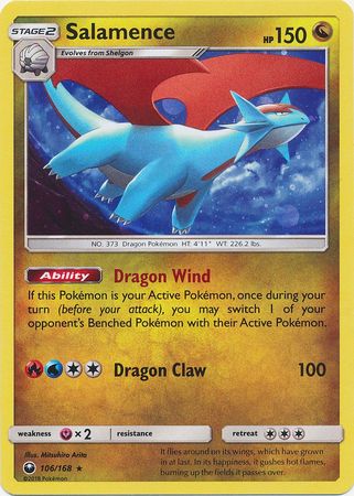 Salamence (106/168) (Cosmos Holo) [Sun & Moon: Celestial Storm] | Card Merchant Takapuna