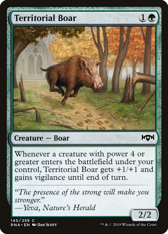 Territorial Boar [Ravnica Allegiance] | Card Merchant Takapuna