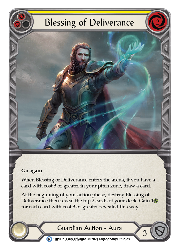 Blessing of Deliverance (Yellow) [1HP062] (History Pack 1) | Card Merchant Takapuna