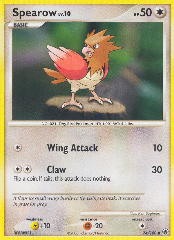 Spearow (74/100) [Diamond & Pearl: Majestic Dawn] | Card Merchant Takapuna