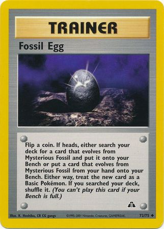 Fossil Egg (72/75) [Neo Discovery Unlimited] | Card Merchant Takapuna