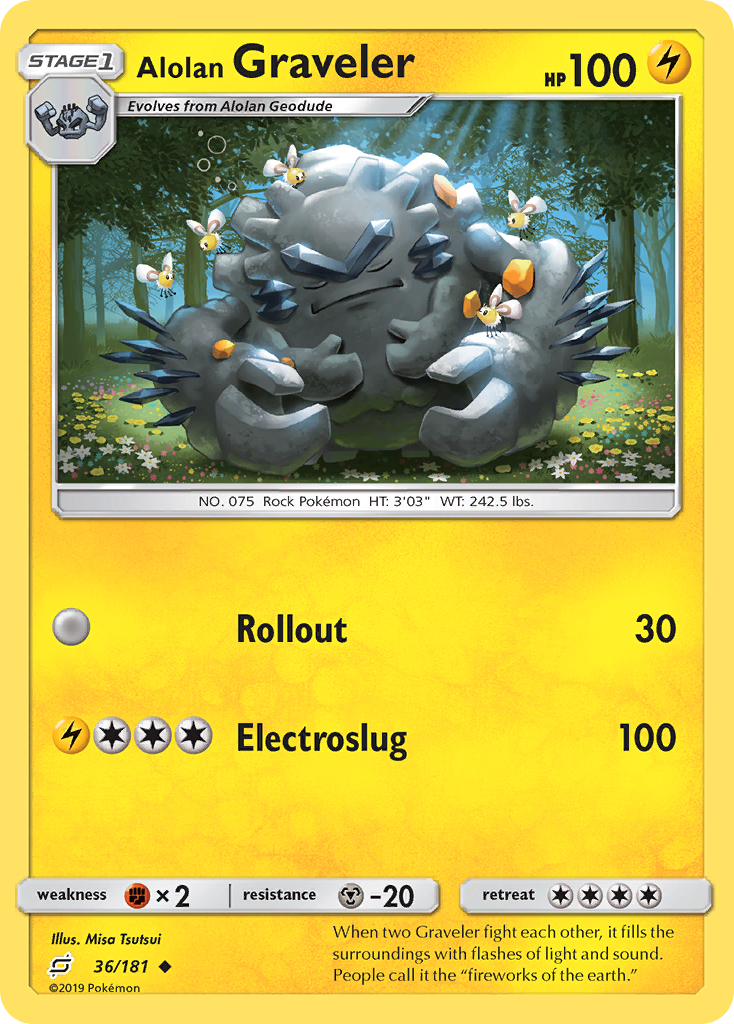 Alolan Graveler (36/181) [Sun & Moon: Team Up] | Card Merchant Takapuna