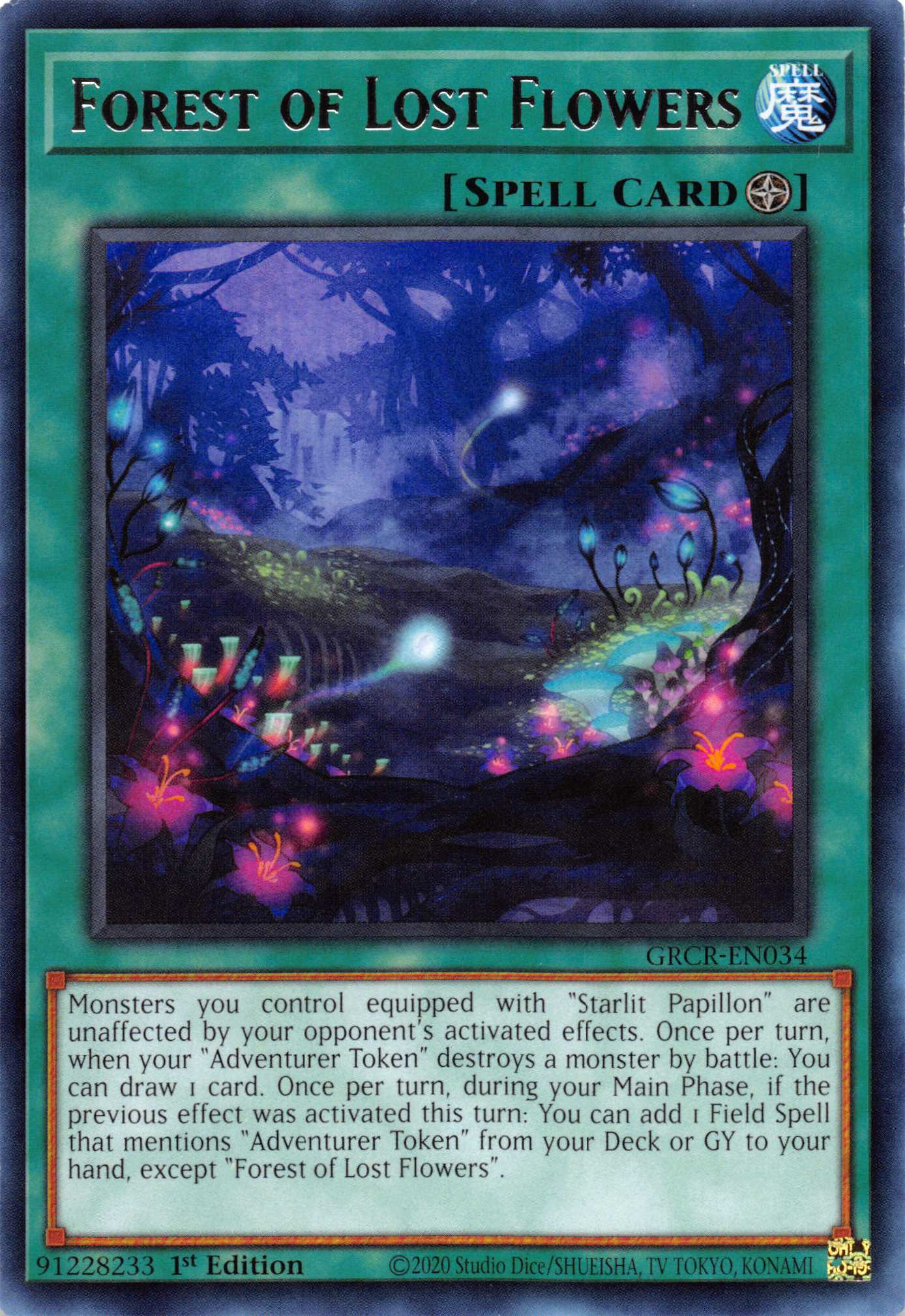 Forest of Lost Flowers [GRCR-EN034] Rare | Card Merchant Takapuna