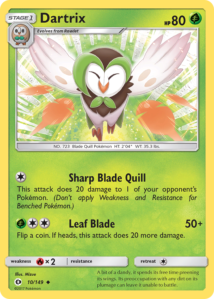 Dartrix (10/149) [Sun & Moon: Base Set] | Card Merchant Takapuna