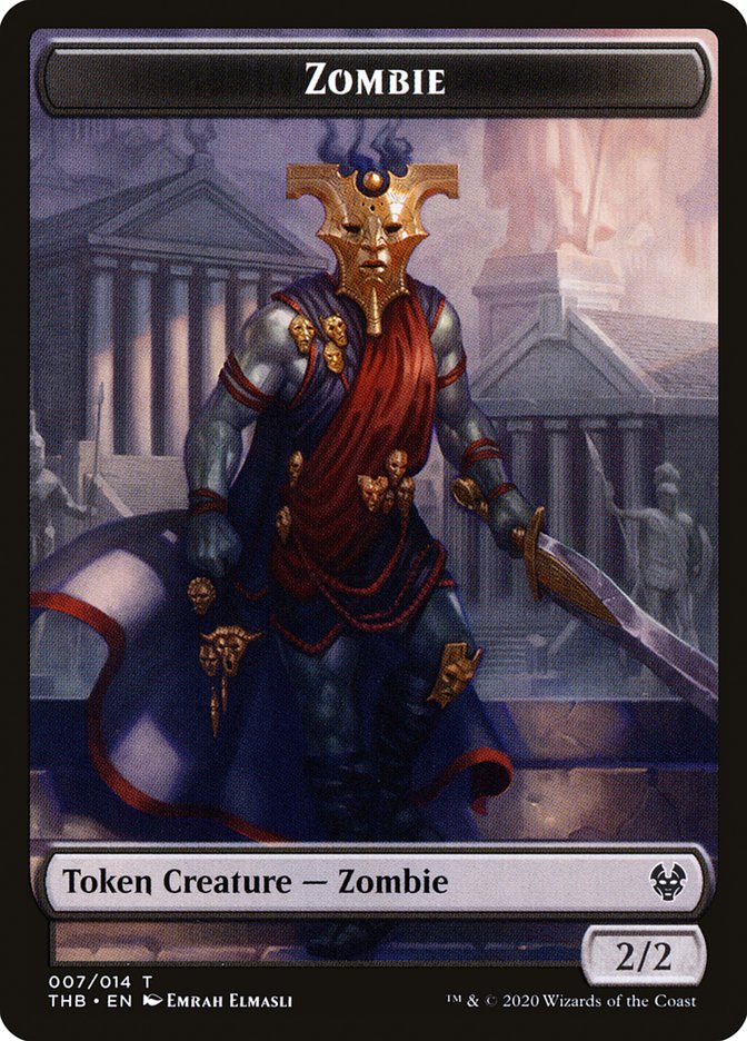 Human Soldier // Zombie Double-Sided Token [Theros Beyond Death Tokens] | Card Merchant Takapuna