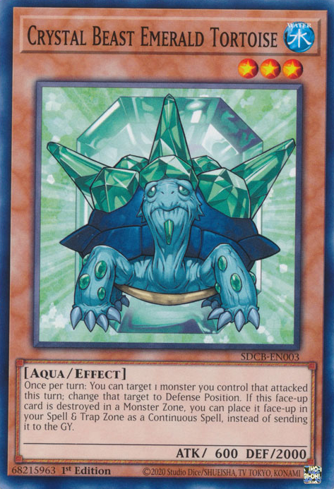 Crystal Beast Emerald Tortoise [SDCB-EN003] Common | Card Merchant Takapuna