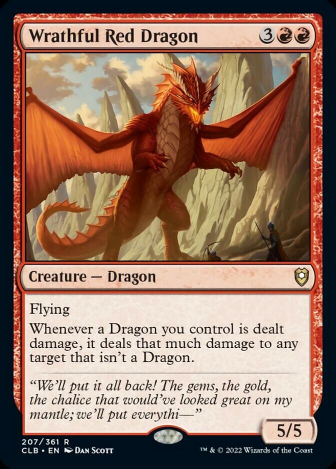 Wrathful Red Dragon [Commander Legends: Battle for Baldur's Gate] | Card Merchant Takapuna