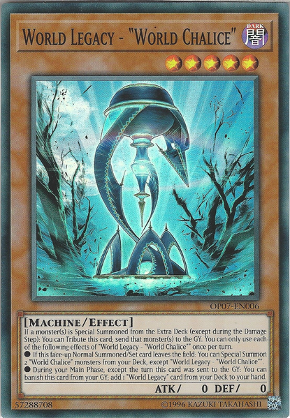 World Legacy - "World Chalice" [OP07-EN006] Super Rare | Card Merchant Takapuna