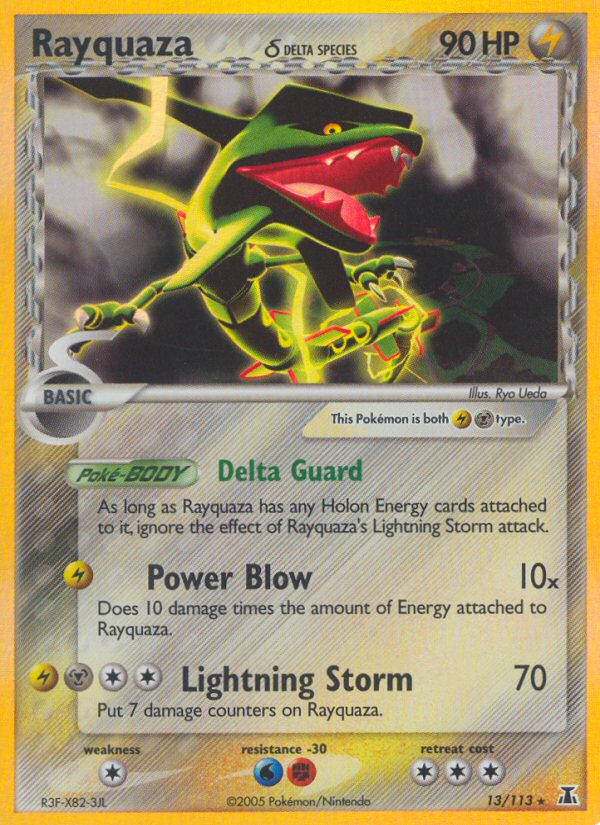 Rayquaza (13/113) (Delta Species) [EX: Delta Species] | Card Merchant Takapuna