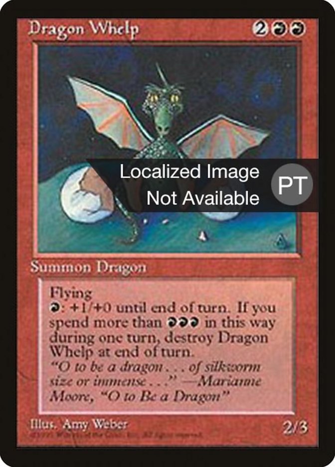 Dragon Whelp [Fourth Edition (Foreign Black Border)] | Card Merchant Takapuna