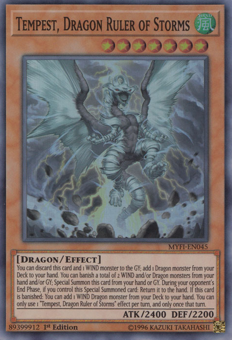 Tempest, Dragon Ruler of Storms [MYFI-EN045] Super Rare | Card Merchant Takapuna