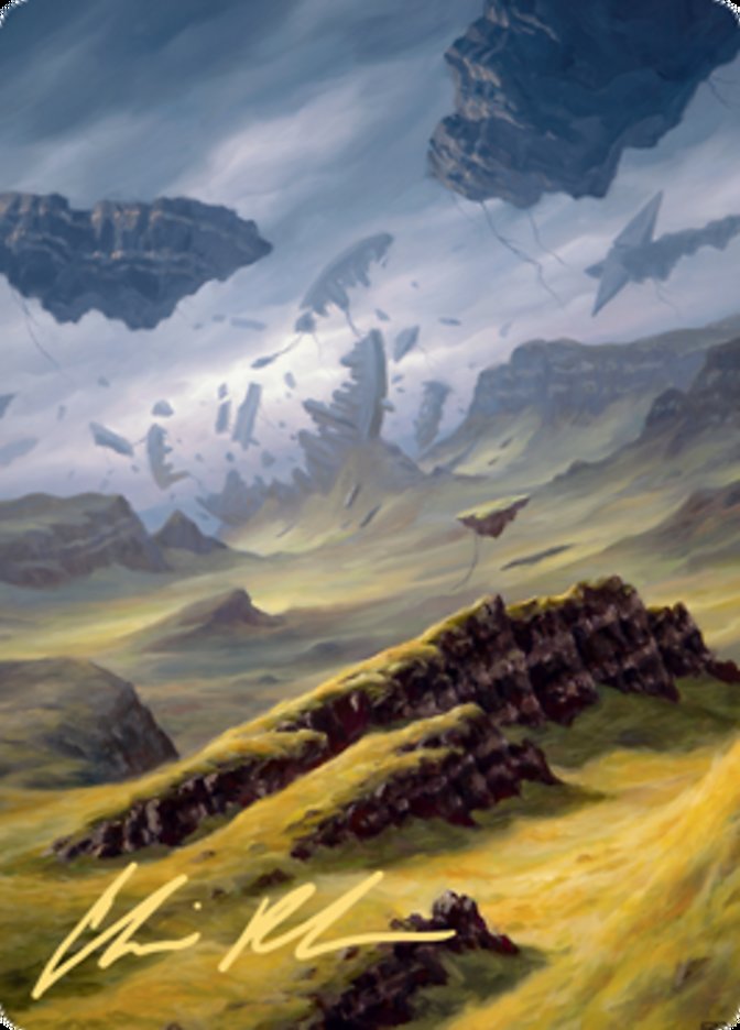 Plains 3 Art Card (Gold-Stamped Signature) [Zendikar Rising Art Series] | Card Merchant Takapuna