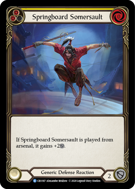 Springboard Somersault [CRU187] (Crucible of War)  1st Edition Rainbow Foil | Card Merchant Takapuna