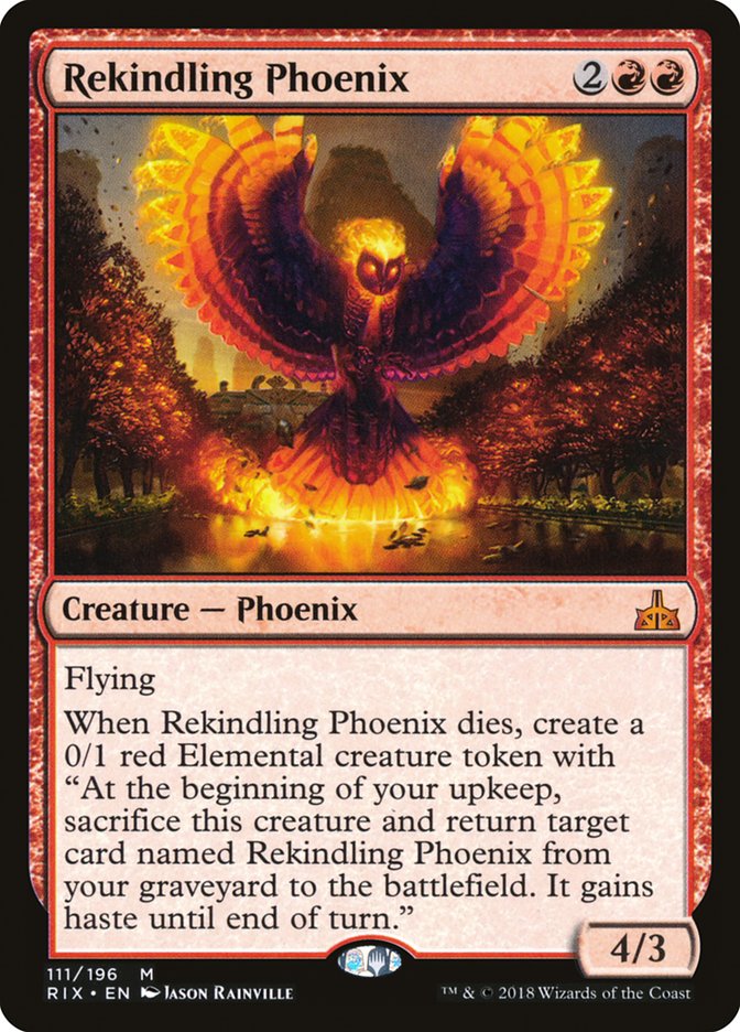 Rekindling Phoenix [Rivals of Ixalan] | Card Merchant Takapuna