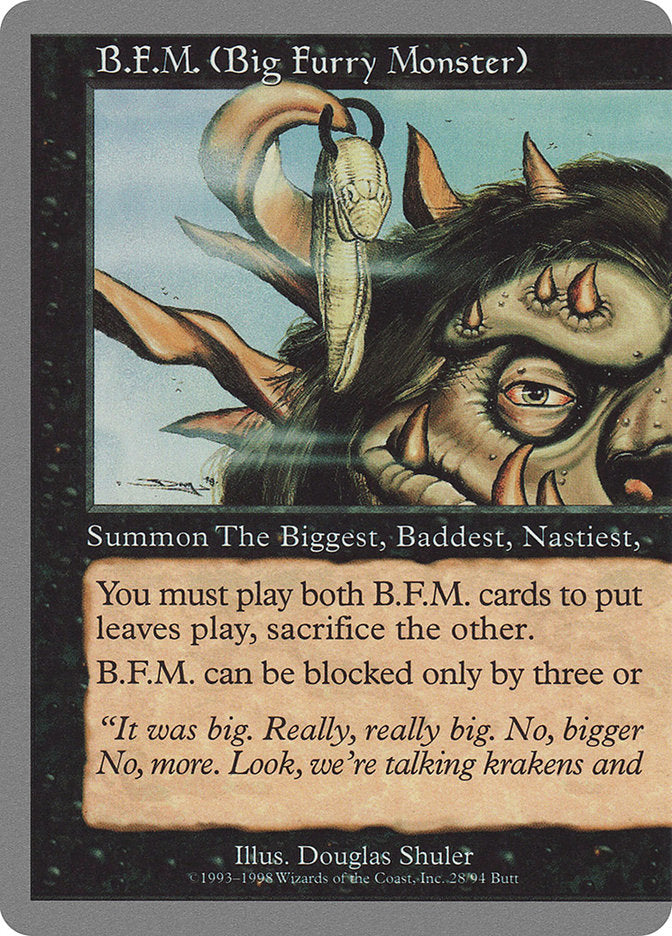 B.F.M. (Big Furry Monster) (28/94) [Unglued] | Card Merchant Takapuna