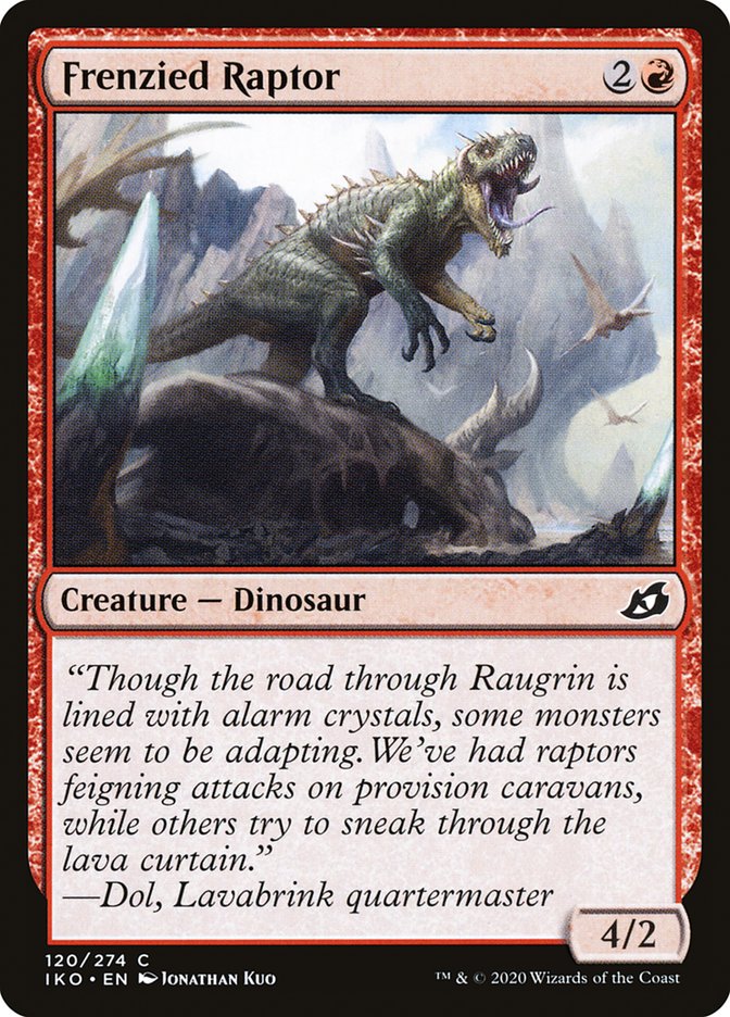 Frenzied Raptor [Ikoria: Lair of Behemoths] | Card Merchant Takapuna