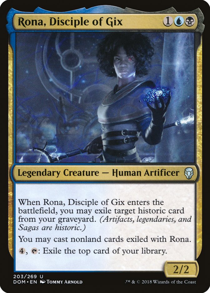 Rona, Disciple of Gix [Dominaria] | Card Merchant Takapuna