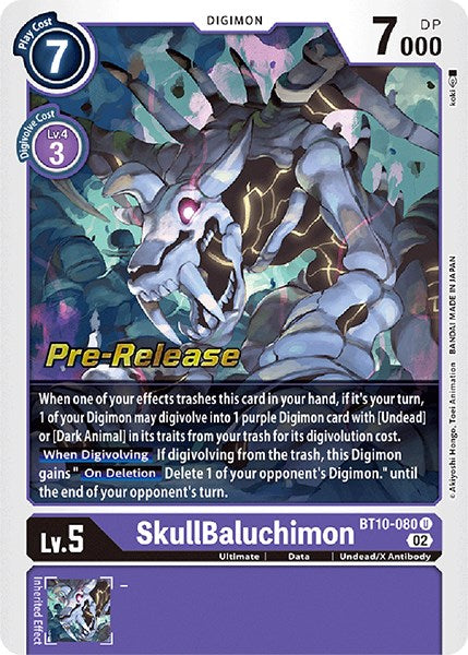 SkullBaluchimon [BT10-080] [Xros Encounter Pre-Release Cards] | Card Merchant Takapuna