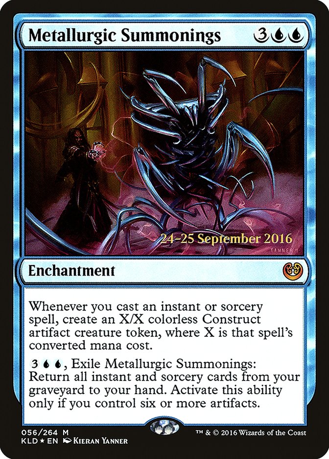 Metallurgic Summonings [Kaladesh Prerelease Promos] | Card Merchant Takapuna