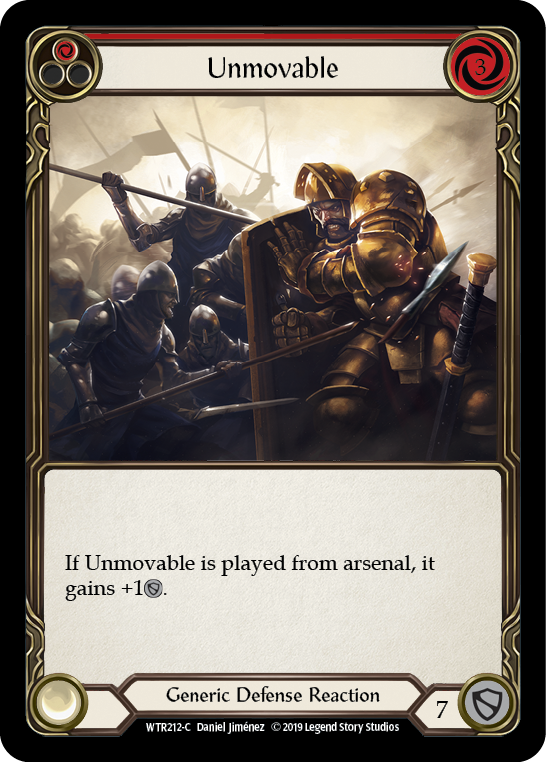 Unmovable (Red) [WTR212-C] (Welcome to Rathe)  Alpha Print Normal | Card Merchant Takapuna