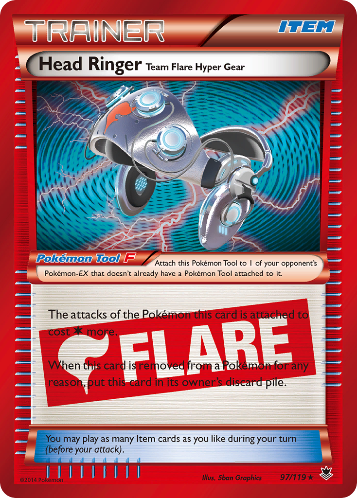 Head Ringer Team Flare Hyper Gear (97/119) [XY: Phantom Forces] | Card Merchant Takapuna