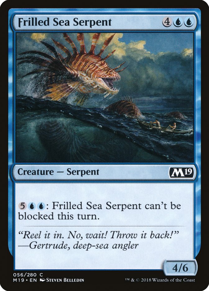 Frilled Sea Serpent [Core Set 2019] | Card Merchant Takapuna