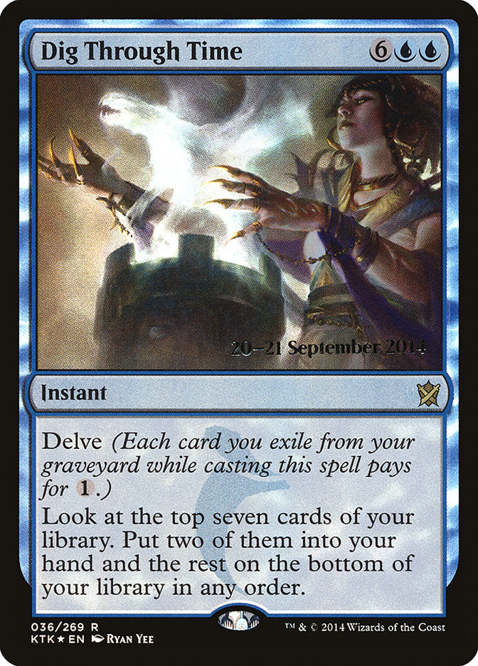 Dig Through Time [Khans of Tarkir Prerelease Promos] | Card Merchant Takapuna