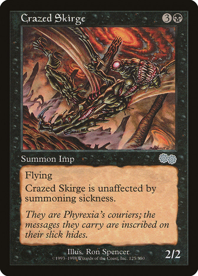 Crazed Skirge [Urza's Saga] | Card Merchant Takapuna