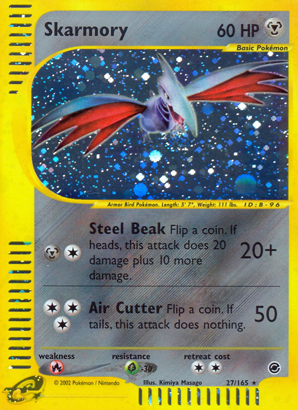 Skarmory (27/165) [Expedition: Base Set] | Card Merchant Takapuna