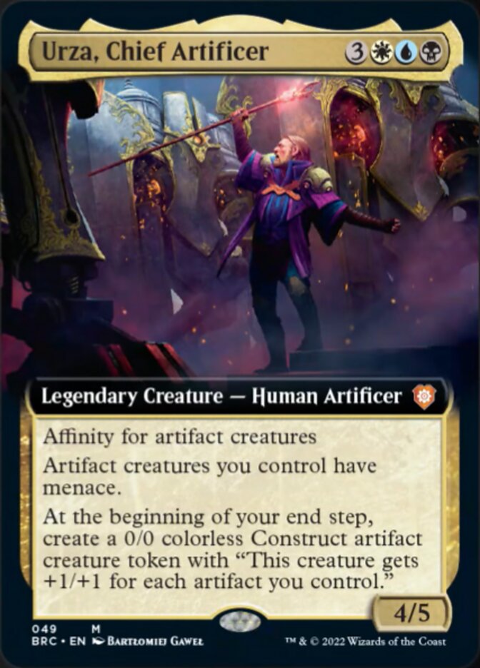 Urza, Chief Artificer (Extended Art) [The Brothers' War Commander] | Card Merchant Takapuna