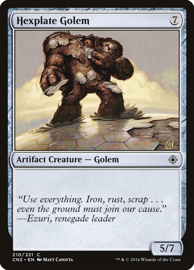 Hexplate Golem [Conspiracy: Take the Crown] | Card Merchant Takapuna