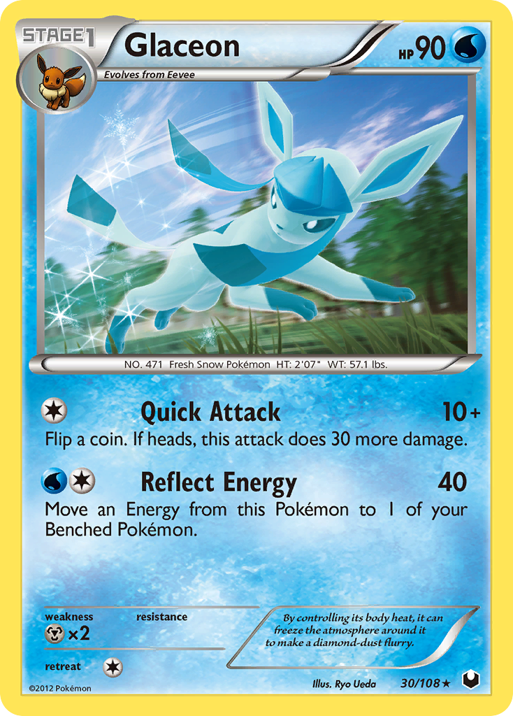 Glaceon (30/108) [Black & White: Dark Explorers] | Card Merchant Takapuna