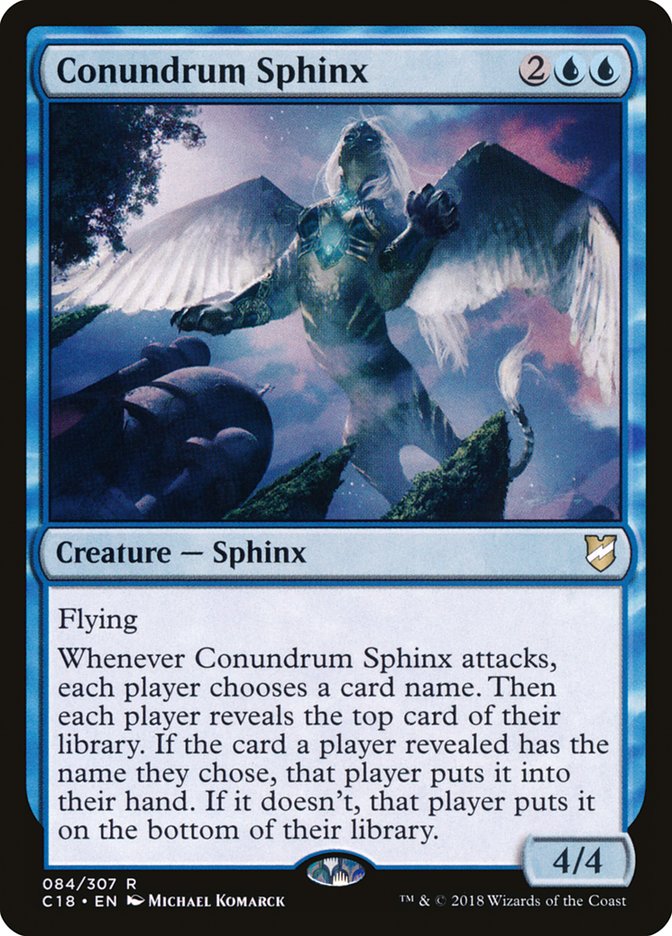 Conundrum Sphinx [Commander 2018] | Card Merchant Takapuna