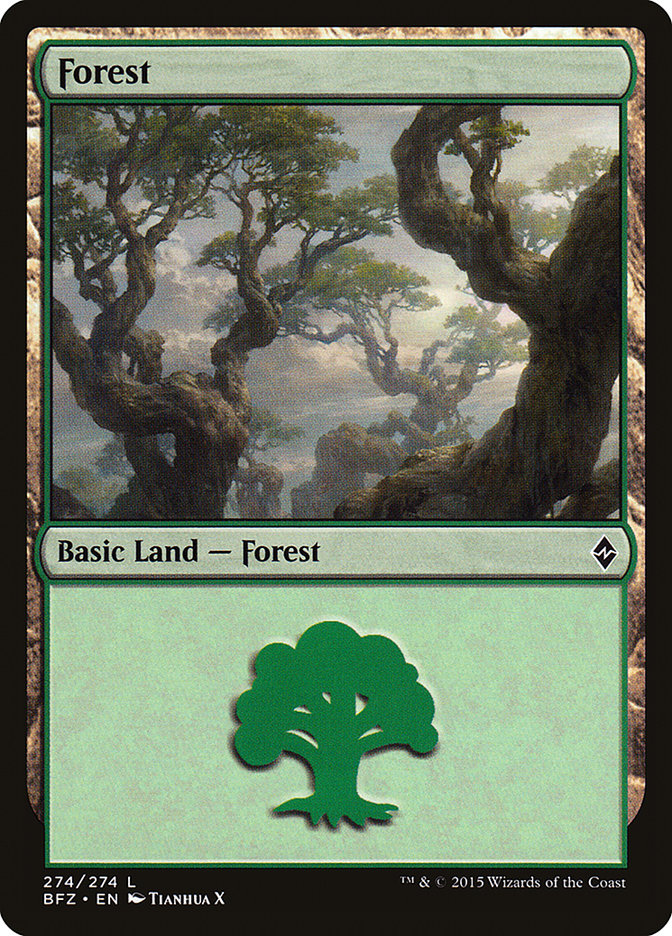 Forest [Battle for Zendikar] | Card Merchant Takapuna