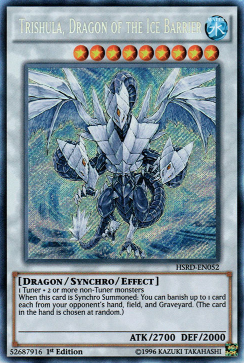 Trishula, Dragon of the Ice Barrier [HSRD-EN052] Secret Rare | Card Merchant Takapuna