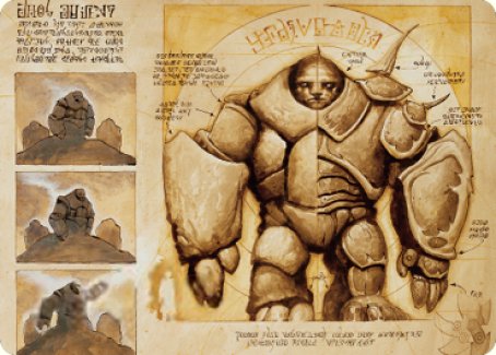 Precursor Golem Art Card [The Brothers' War Art Series] | Card Merchant Takapuna