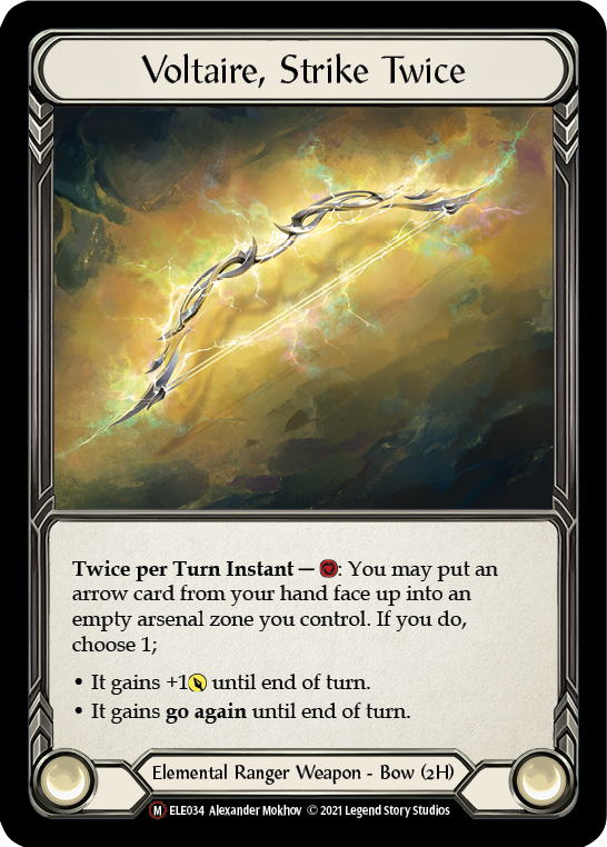 Voltaire, Strike Twice [U-ELE034] (Tales of Aria Unlimited)  Unlimited Normal | Card Merchant Takapuna