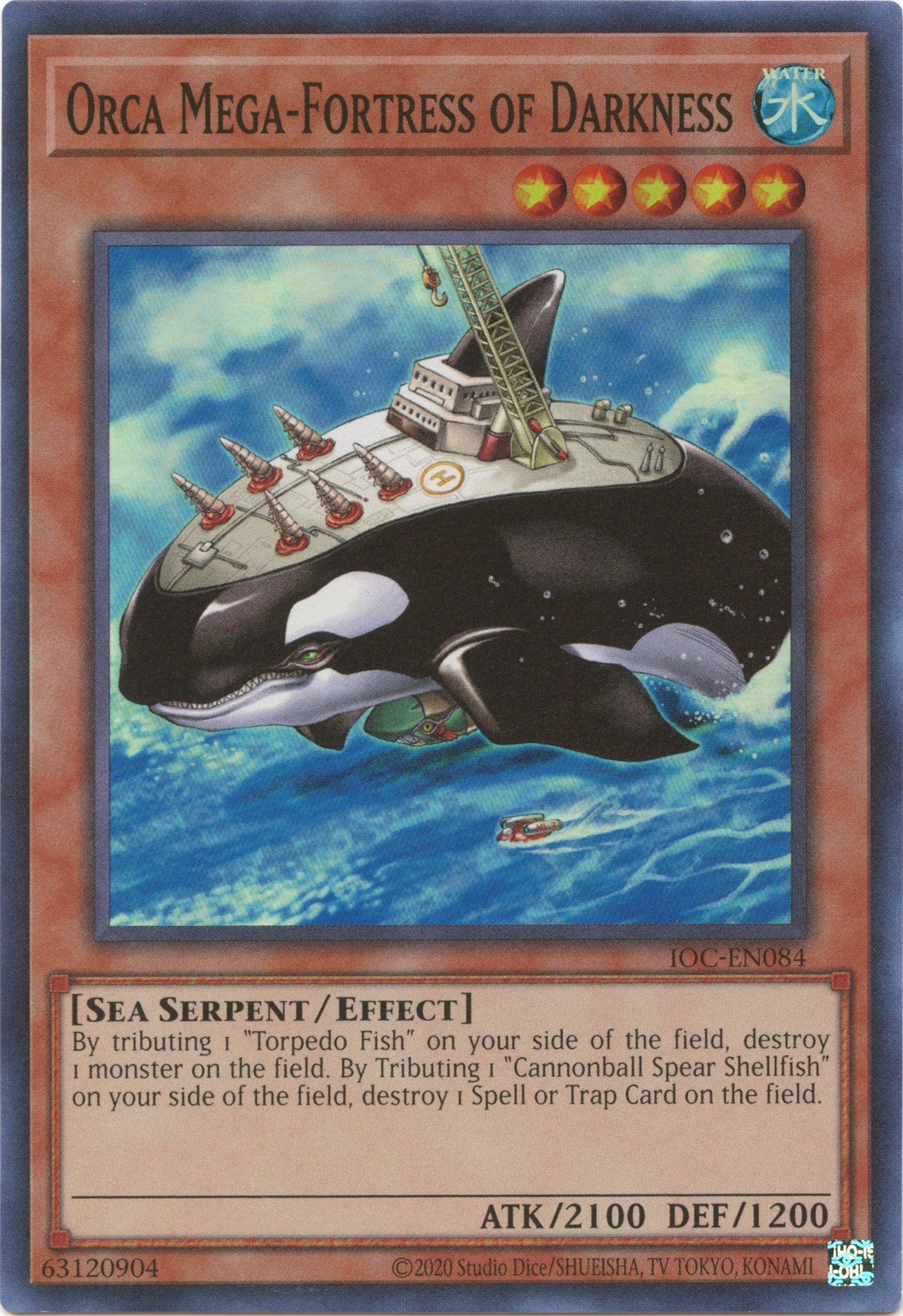 Orca Mega-Fortress of Darkness (25th Anniversary) [IOC-EN084] Super Rare | Card Merchant Takapuna