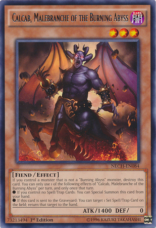 Calcab, Malebranche of the Burning Abyss [NECH-EN084] Rare | Card Merchant Takapuna